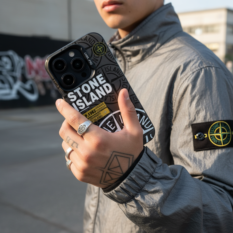 Coque Stone Island - Noir