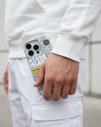 Coque Stone Island - Blanc