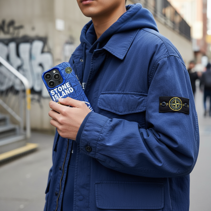 Coque Stone Island - Bleu