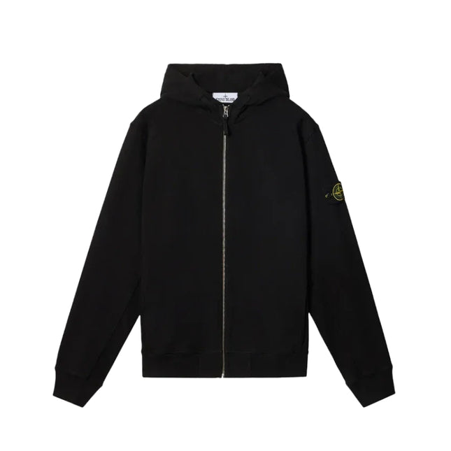 Sweatshirt zippé Stone Island noir