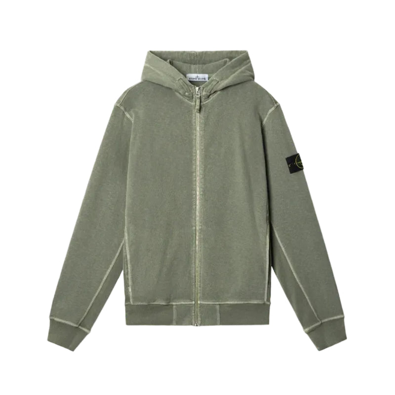 Sweat zippé Stone Island kaki